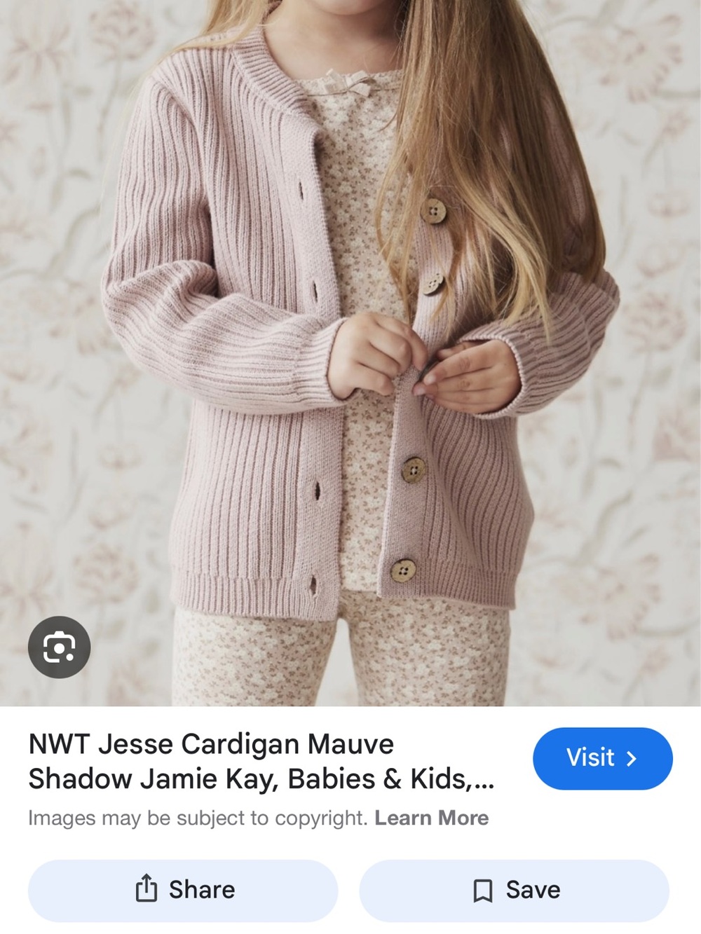 Jamie Kay Mauve  Knit Cardigan and matching headband
